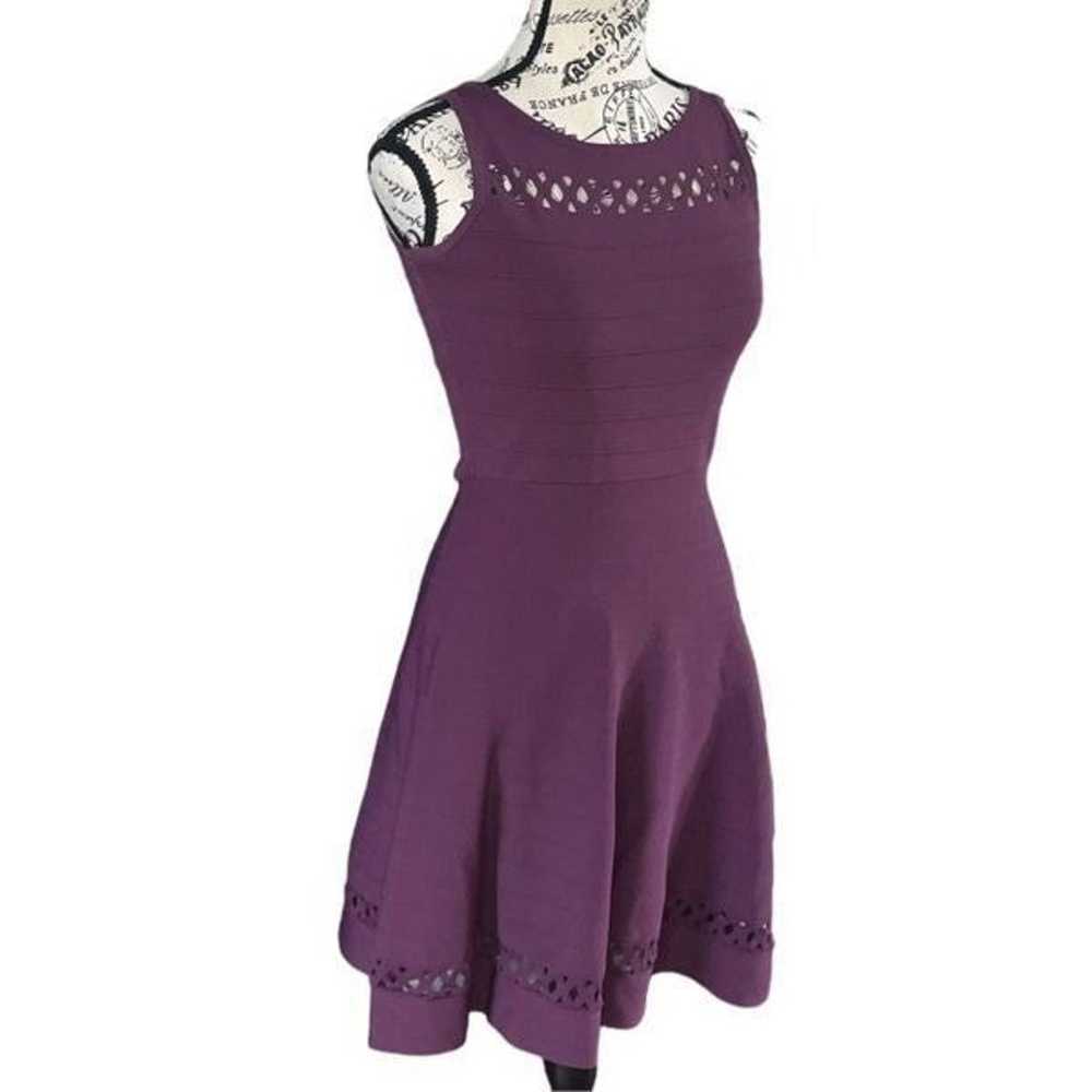 French Connection knitted skater dress with cutwo… - image 3