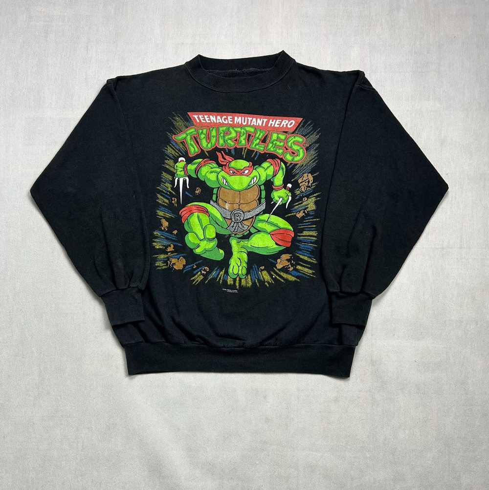 Rare × Vintage Rare Sweatshirt Turtles 1990s vint… - image 2