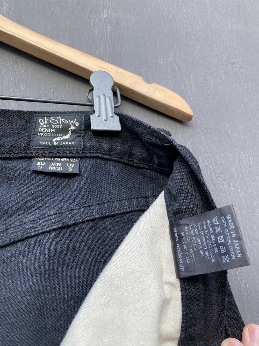 Japanese Brand × Orslow Orslow 107W black denim j… - image 9