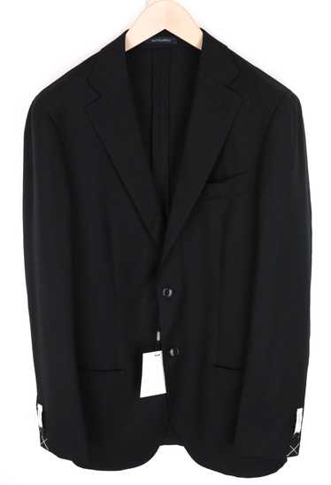 Suitsupply HAVANA UK42L Black Wool Stretch Slim Fi