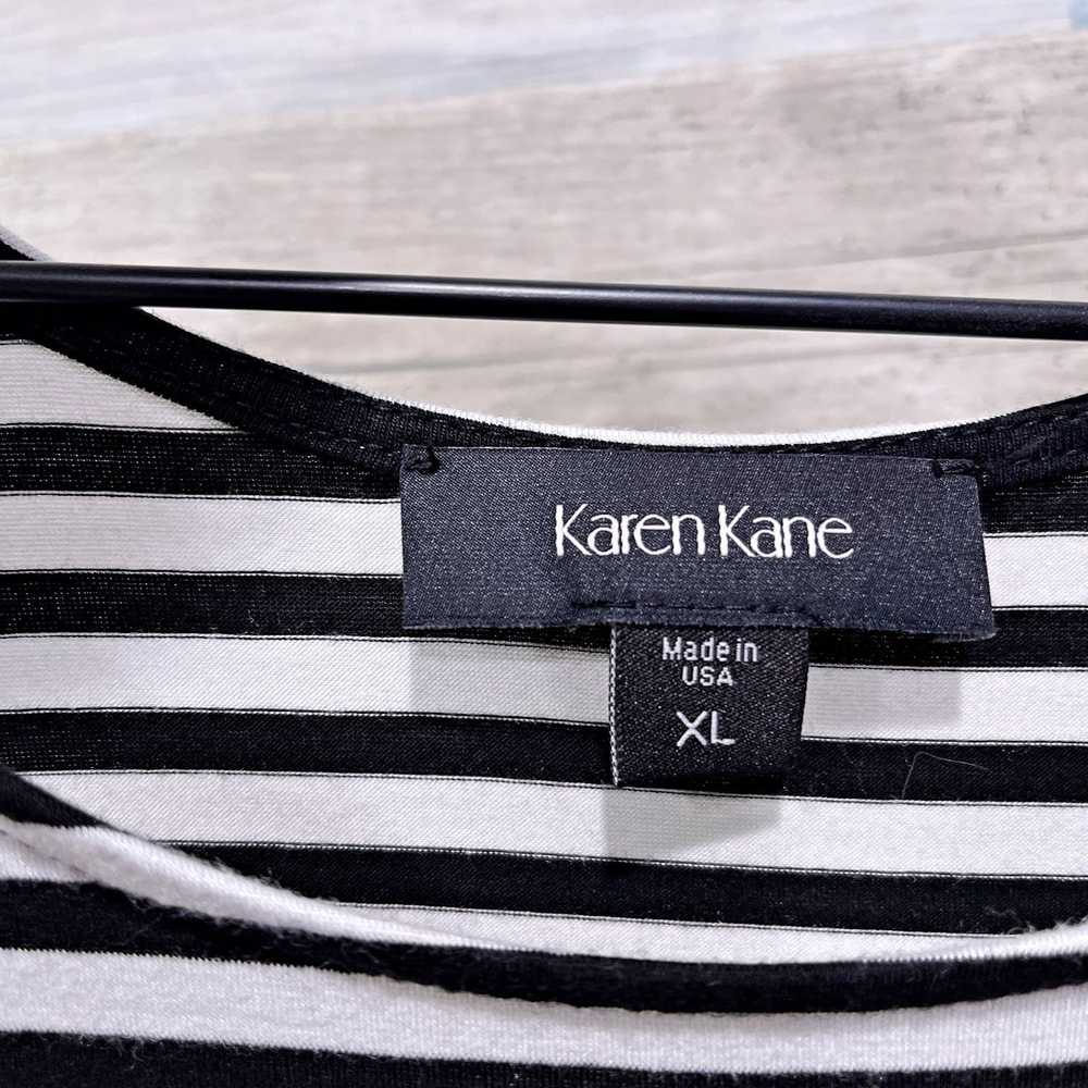 Other Karen Kane Striped Flutter T Shirt Dress Bl… - image 6