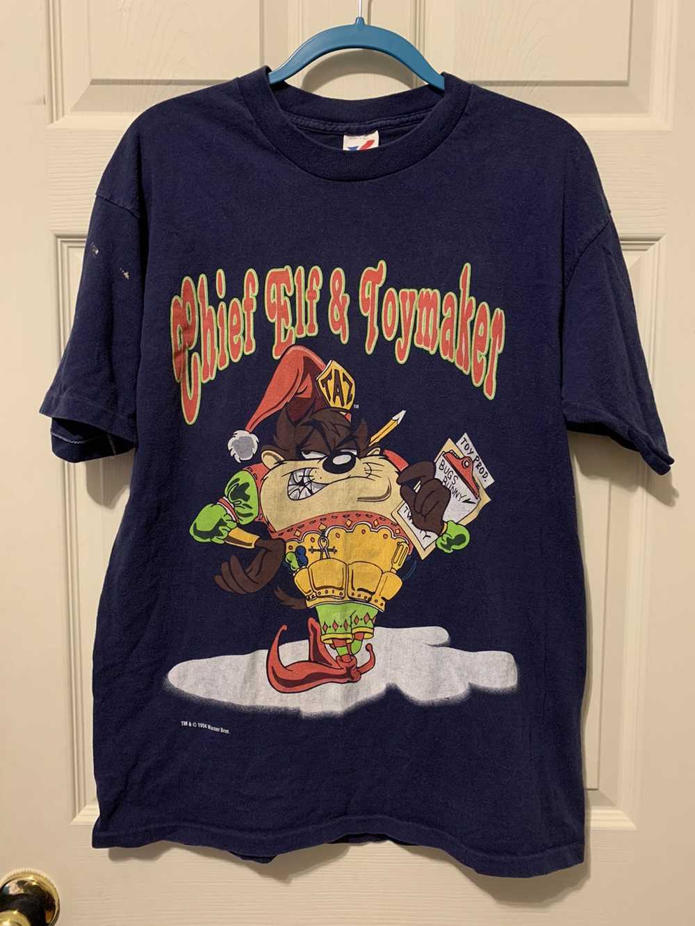 Vintage × Warner Bros 1994 Tasmanian Devil Santas… - image 1