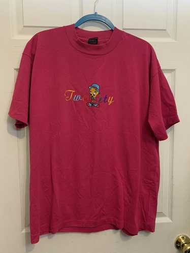 Vintage × Warner Bros Vintage pink Tweety Embroide