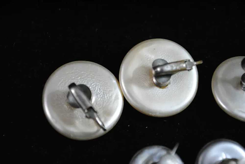 Set of 3 Richelieu Faux Pearl Clip-on and Screw-b… - image 9