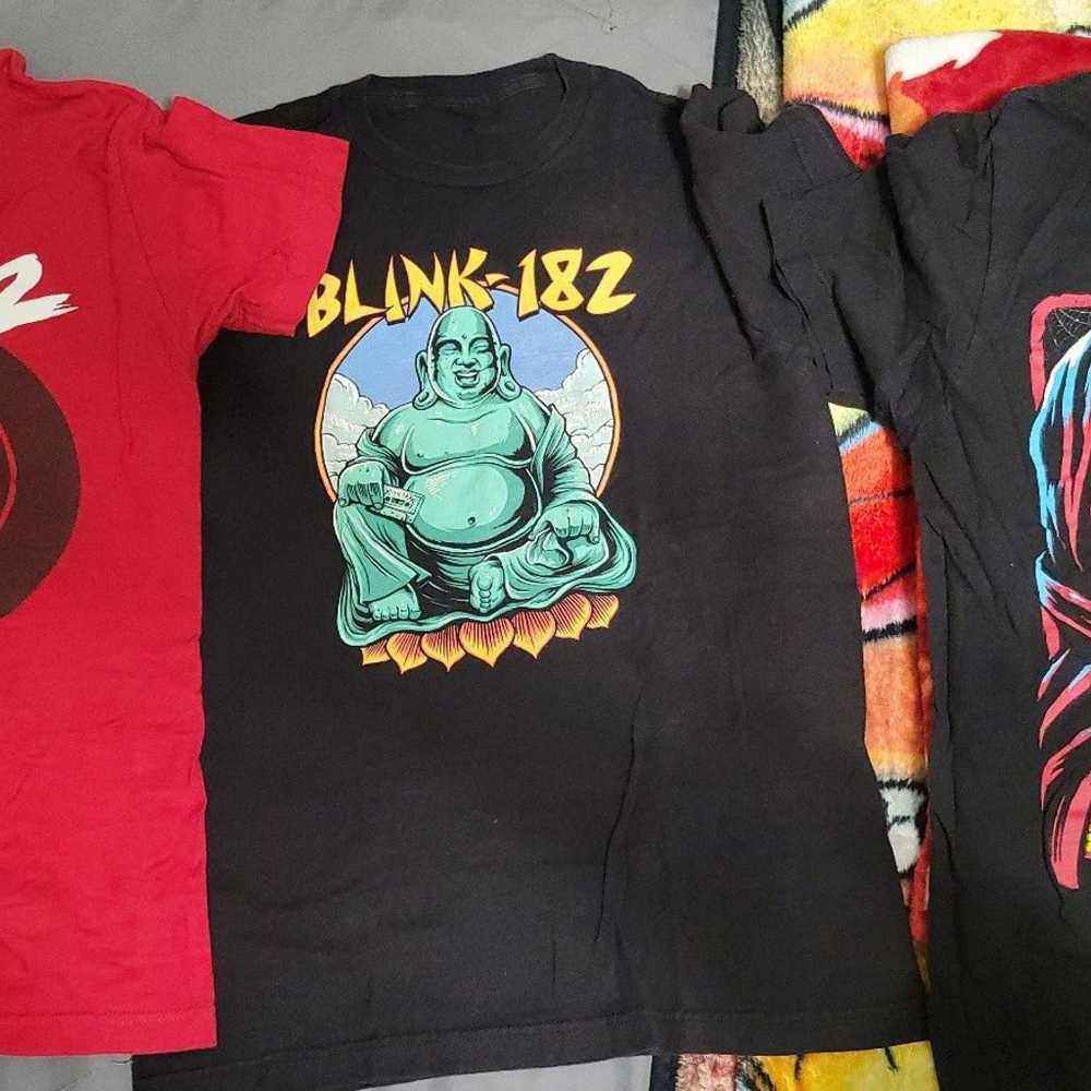 Blink-182 Tshirt lot +misfits t shirt - image 1