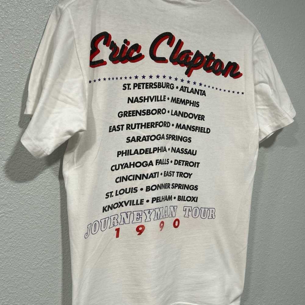 Vintage Eric Clapton T-Shirt Mens Medium White 19… - image 10