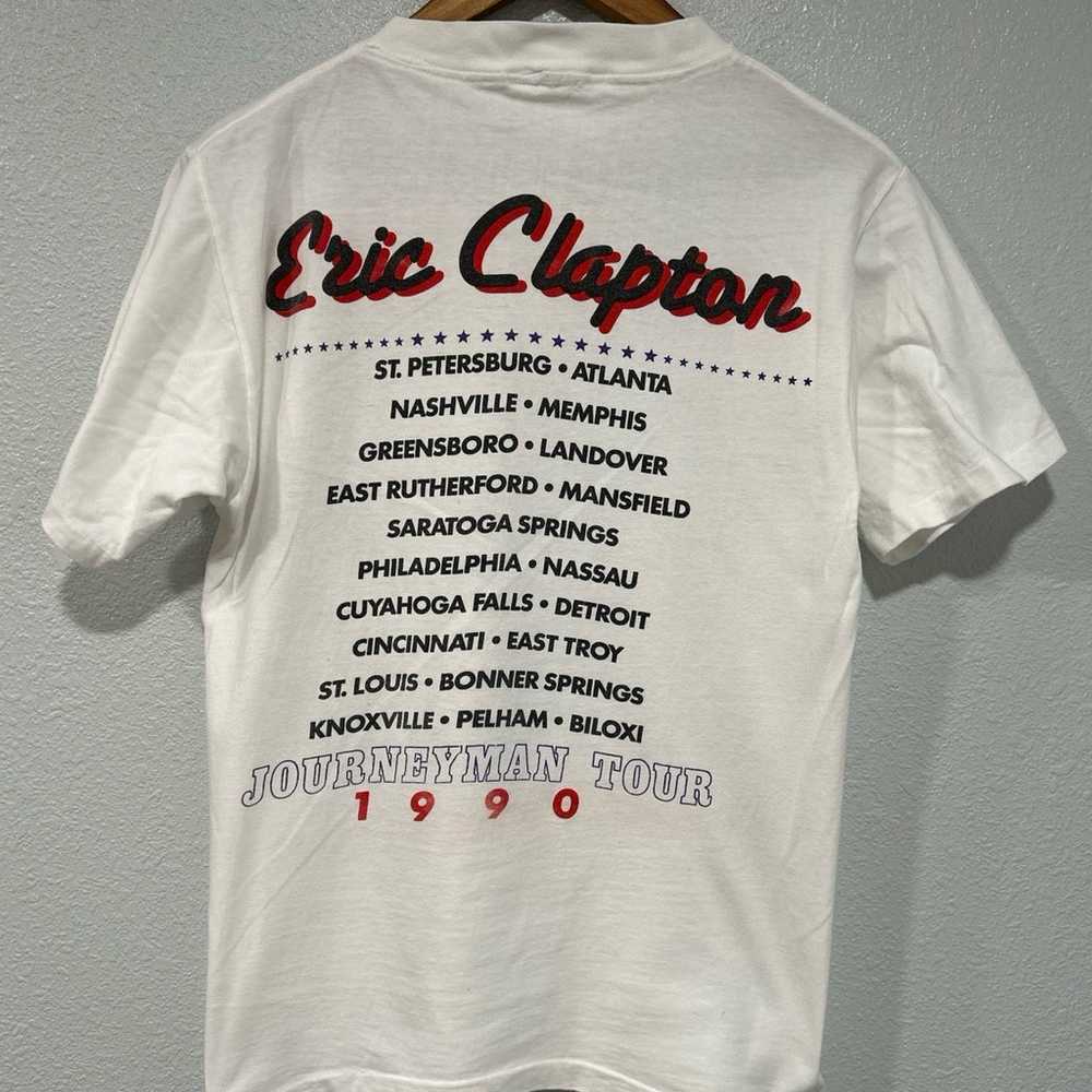 Vintage Eric Clapton T-Shirt Mens Medium White 19… - image 8