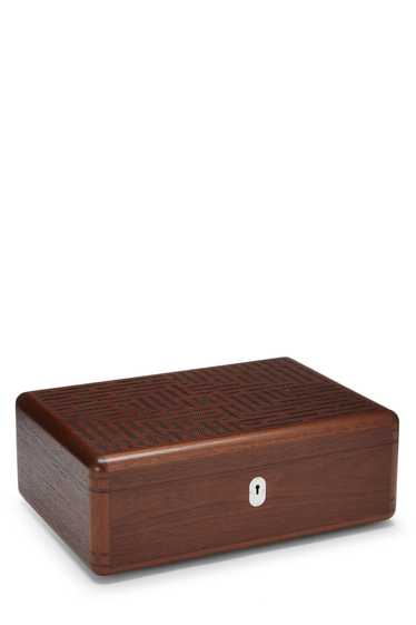 Brown Wood Lizard Cigar Box
