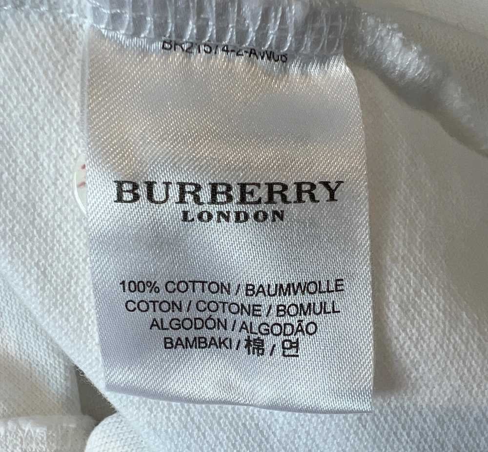 Burberry White Cotton Polo Shirt, M - image 7