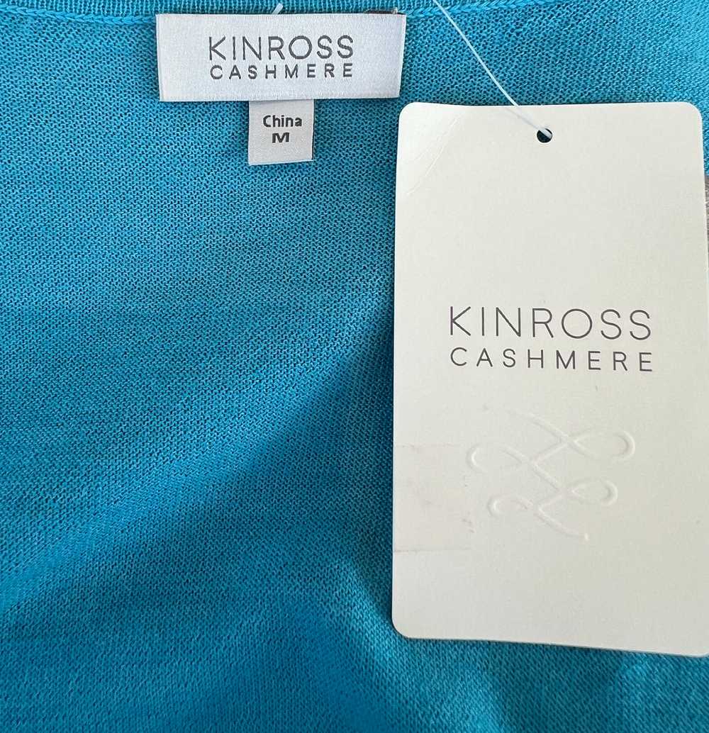 Kinross Aqua Cashmere Sleeveless Sweater, M - image 3