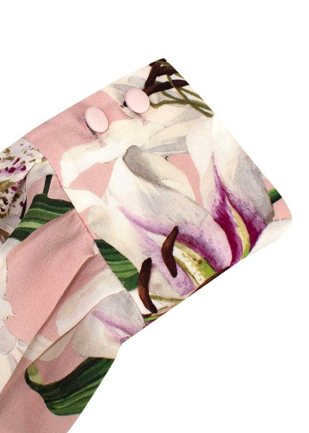 Managed by hewi Dolce & Gabbana Lilium Print Silk… - image 7