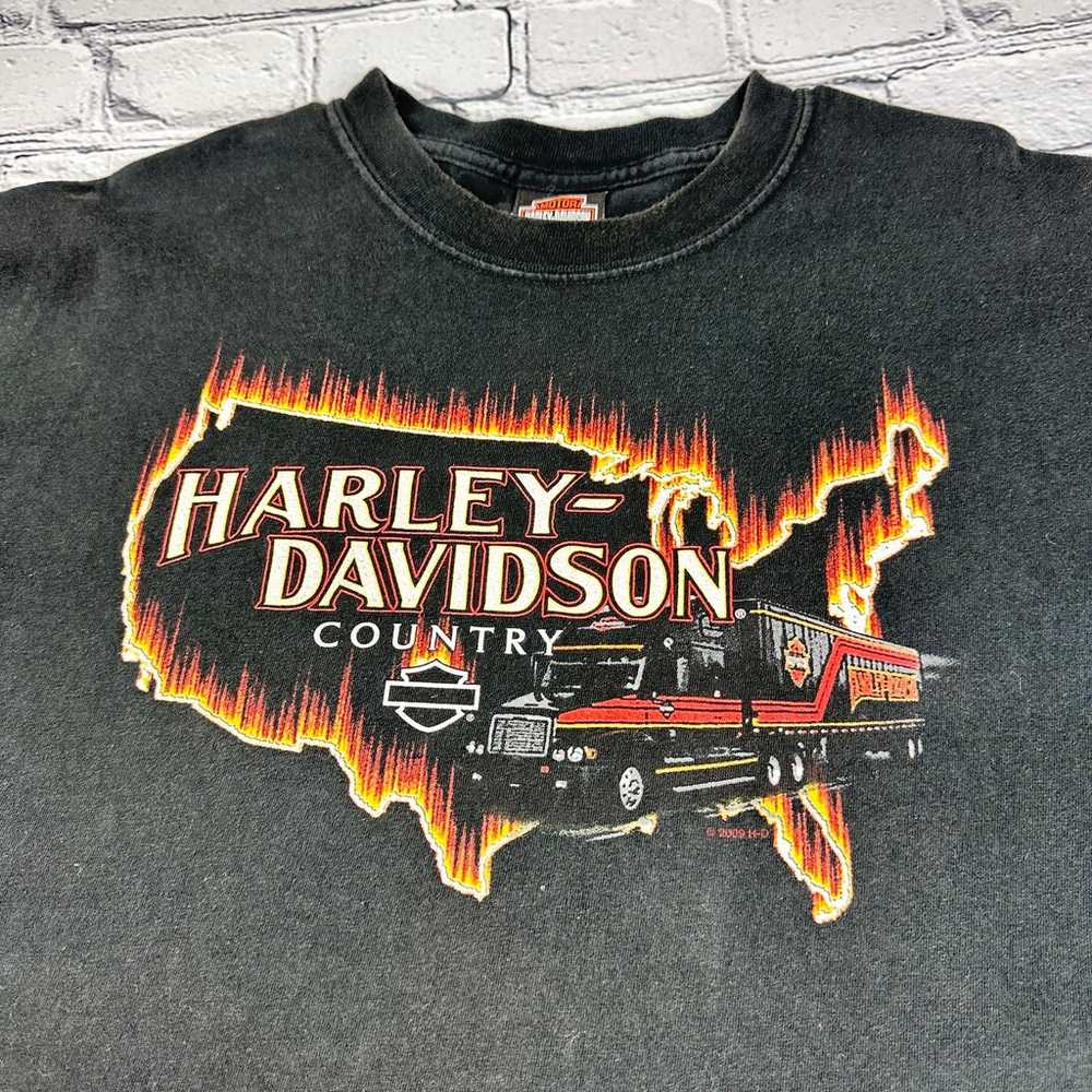 Harley Davidson T-shirt Size XLarge Fort Thunder … - image 2