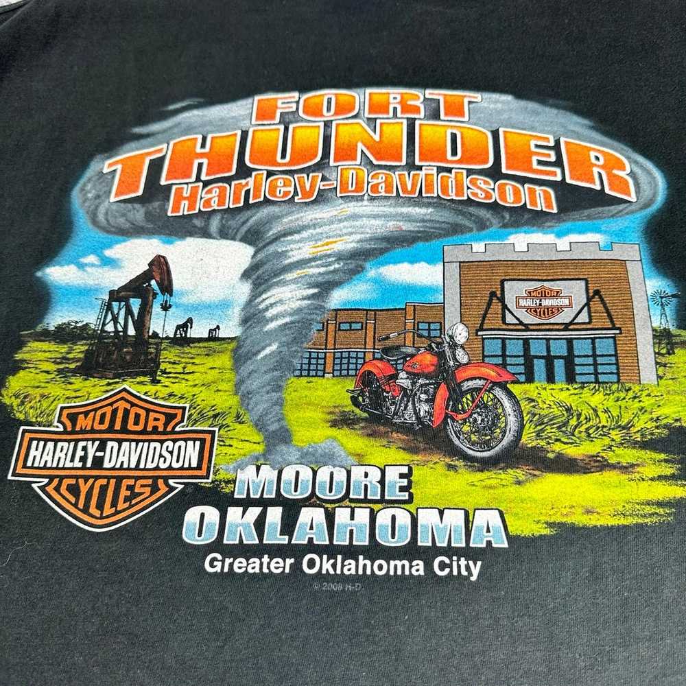 Harley Davidson T-shirt Size XLarge Fort Thunder … - image 7