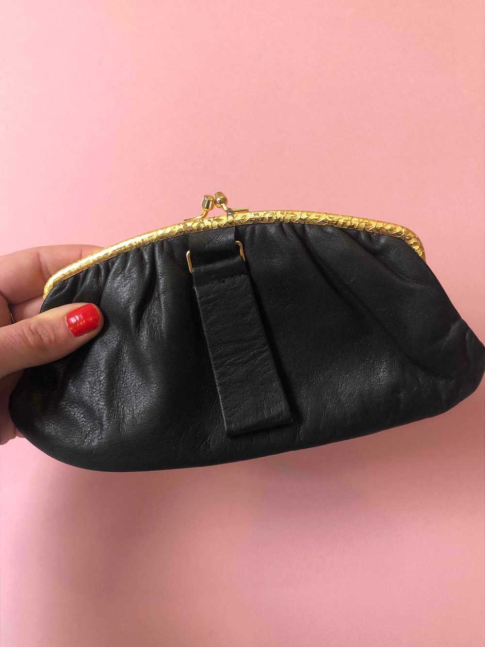 Wallet - Superb 60s evening clutch in the shape o… - image 6