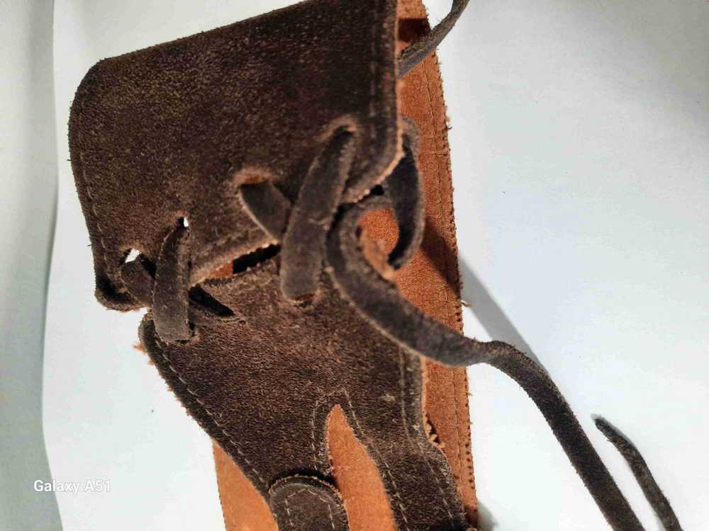 Leather belt - Pretty vintage belt 100% leather O… - image 2