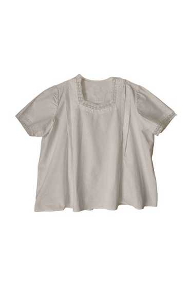 Cotton blouse - Austrian blouse with short sleeves