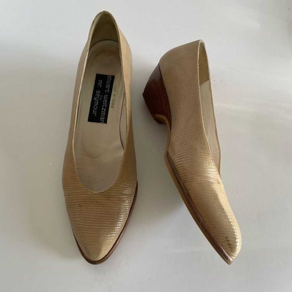 Mr. Seymour vintage 1950s tan snake skin pumps size 7… - Gem