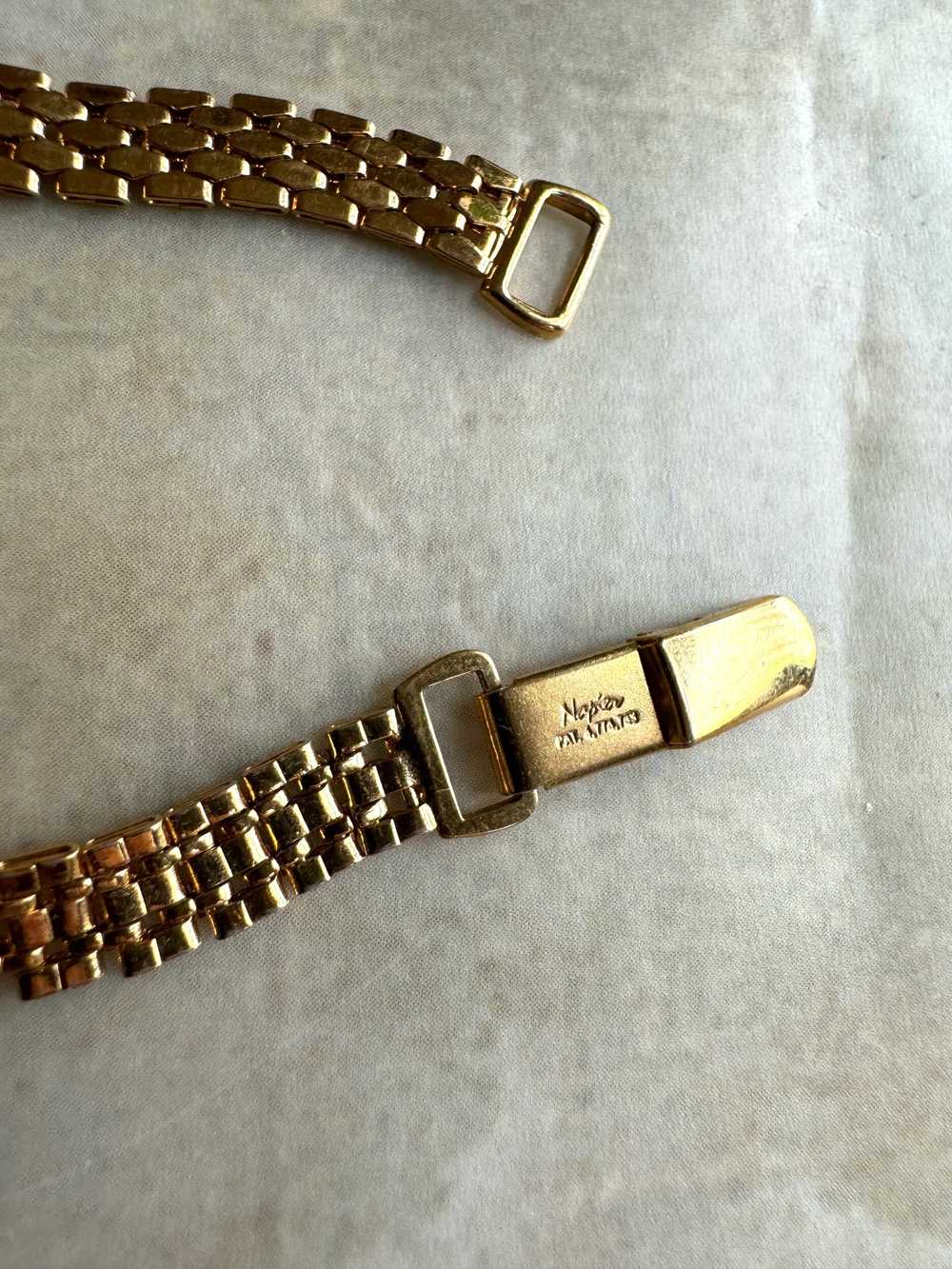 70s/80s Gold Tone Napier Bracelet - image 3