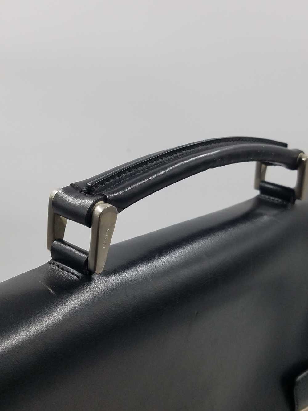 Authentic Prada Black Leather Briefcase - image 3