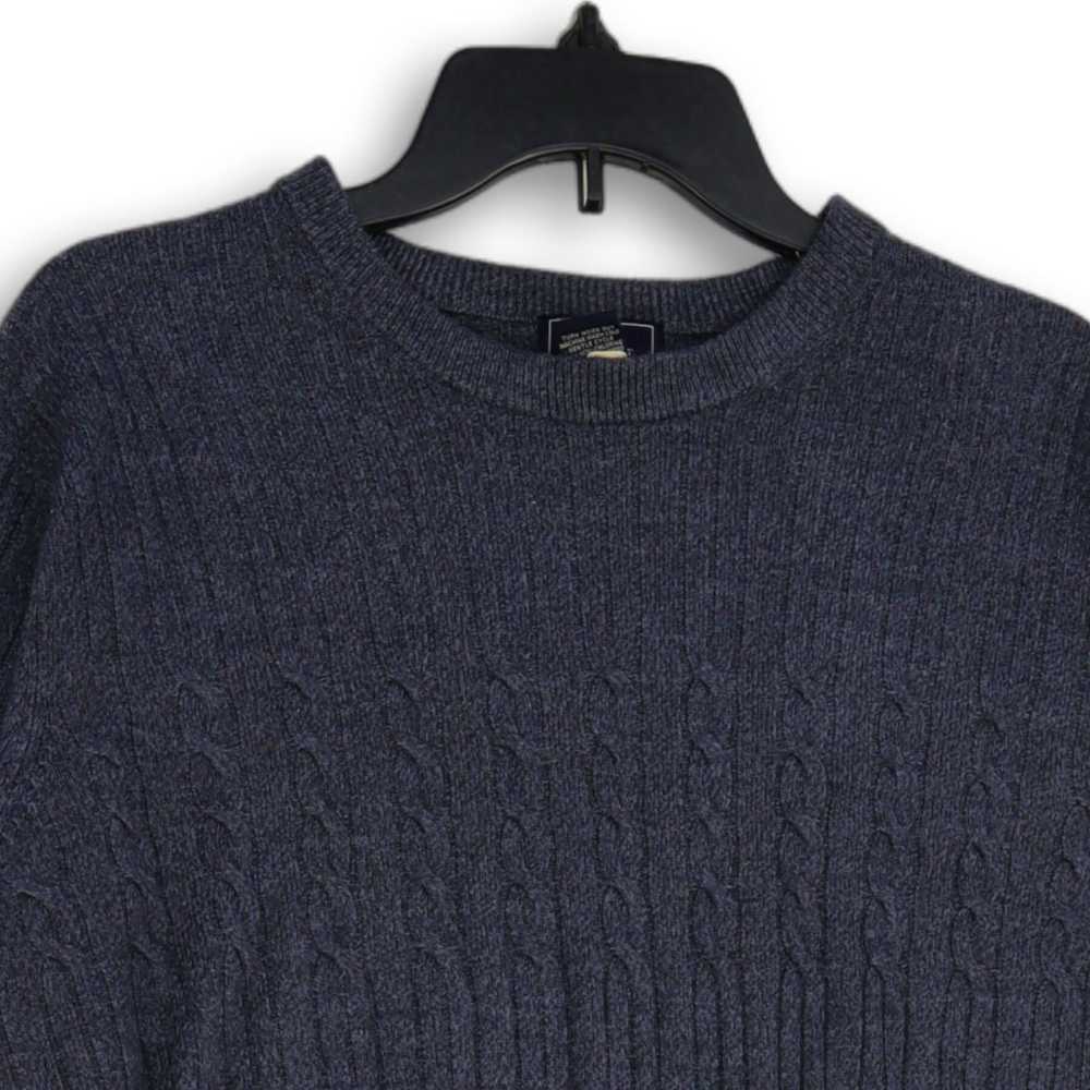 Dockers Womens Blue Knitted Crew Neck Long Sleeve… - image 3
