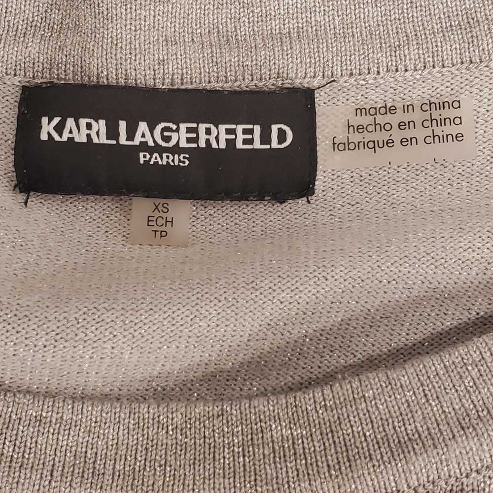 Karl Lagerfeld Women Gray Sweater XS - image 3