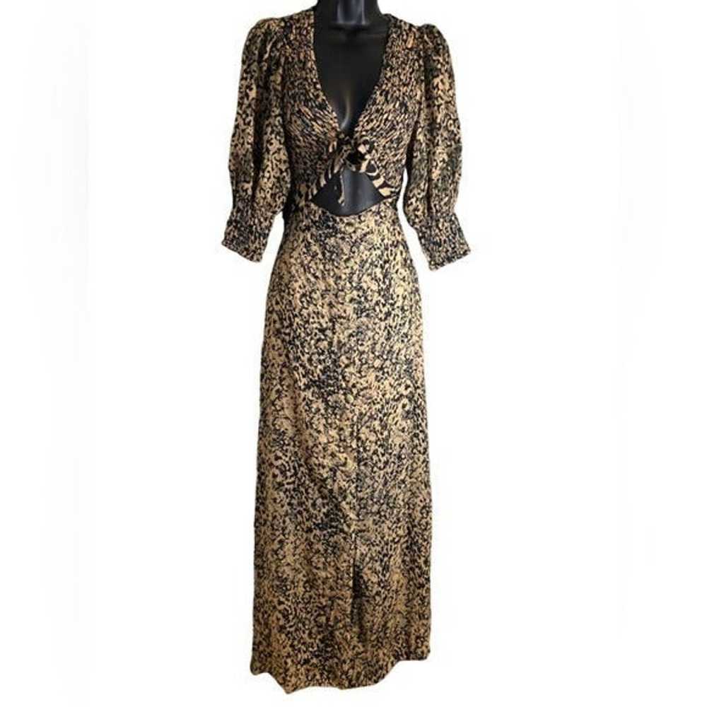 Free People String of Hearts animal print maxi dr… - image 3
