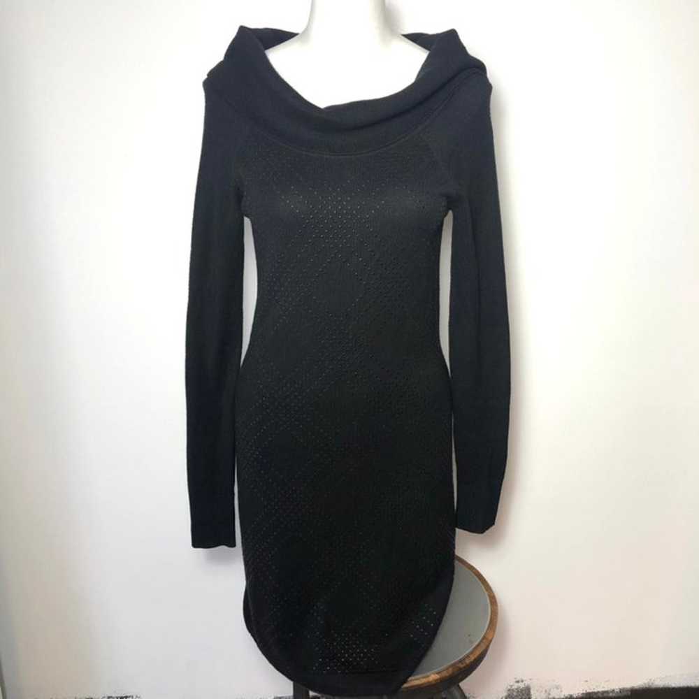 WHBM Black Studded Sweater Dress - image 2