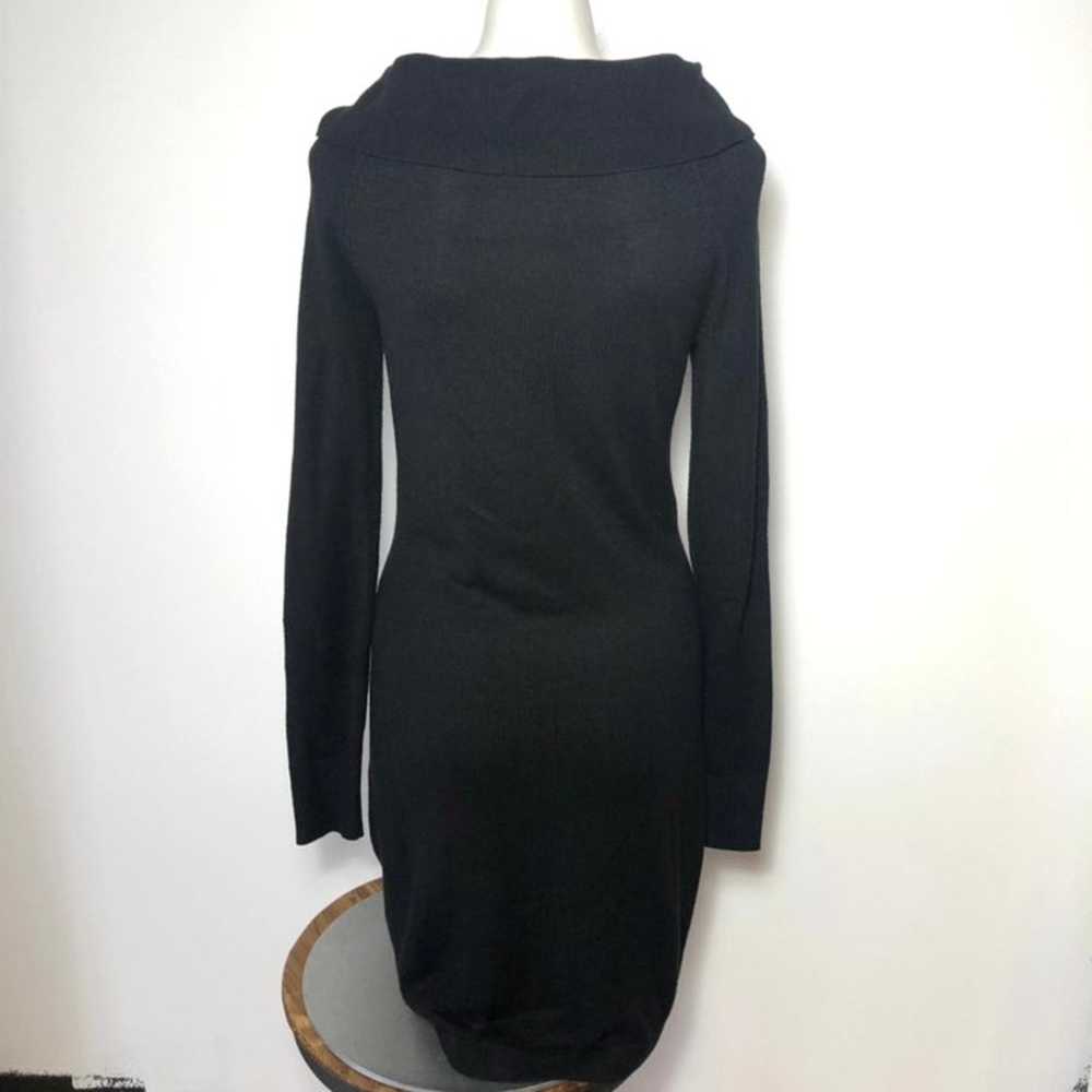 WHBM Black Studded Sweater Dress - image 4