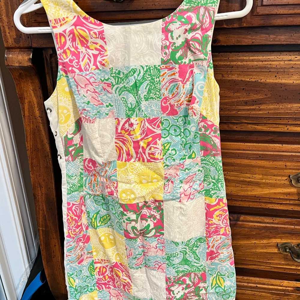Lilly Pulitzer Patchwork Dress Size 2 - image 1