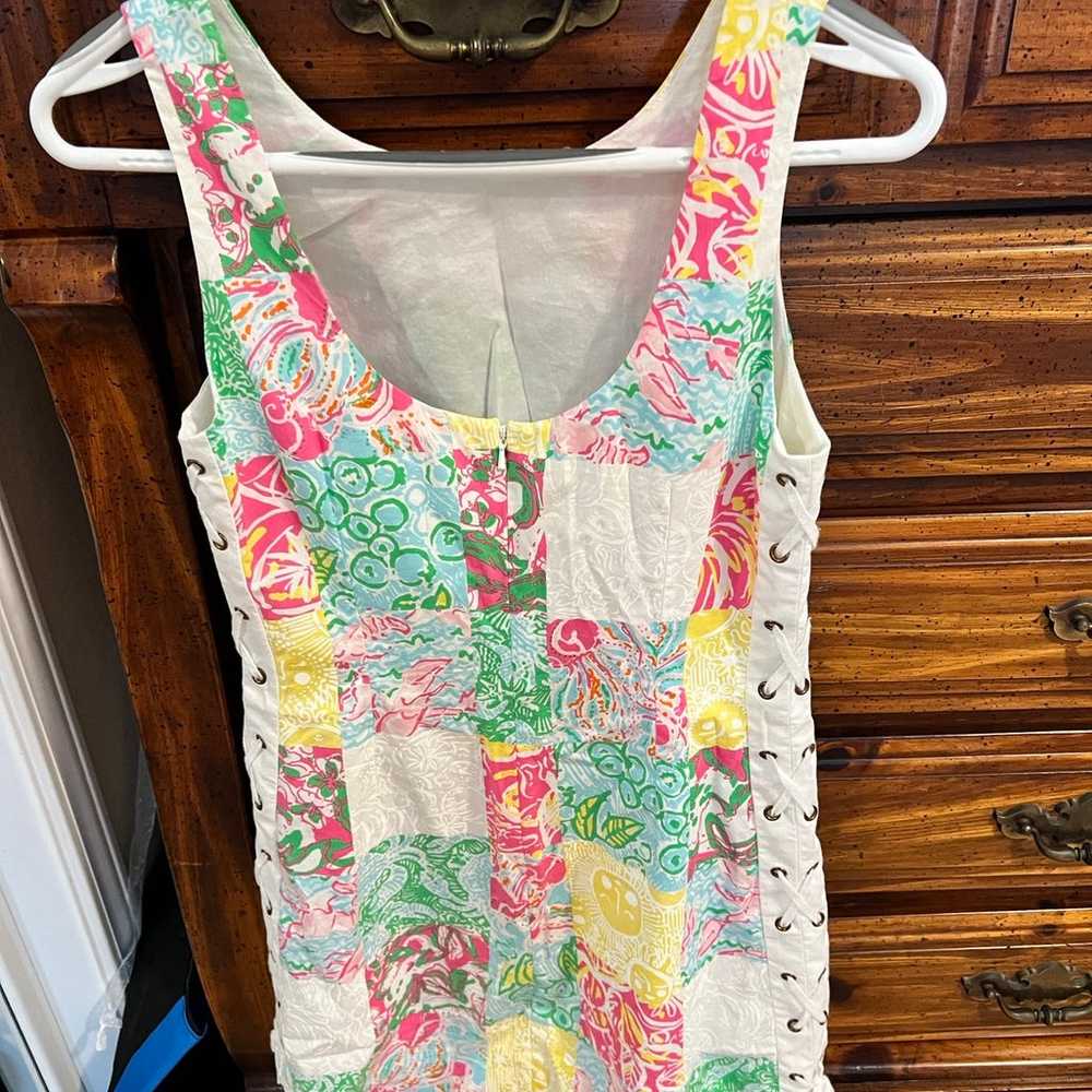 Lilly Pulitzer Patchwork Dress Size 2 - image 2