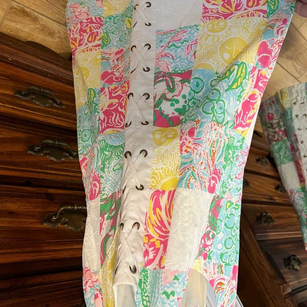 Lilly Pulitzer Patchwork Dress Size 2 - image 3