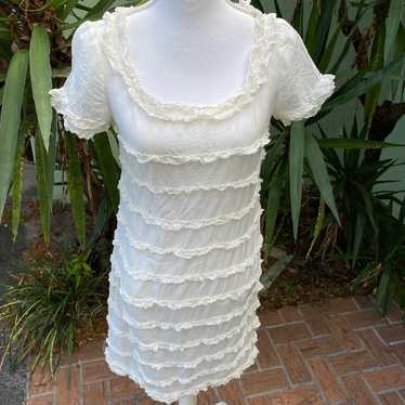 J Crew cream ivory dress