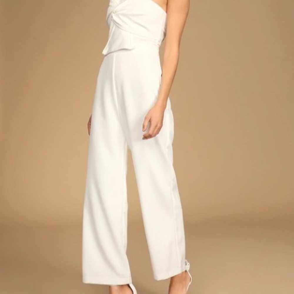 Eternal Vow Ivory One-Shoulder Sleeveless Bow-Fro… - image 3
