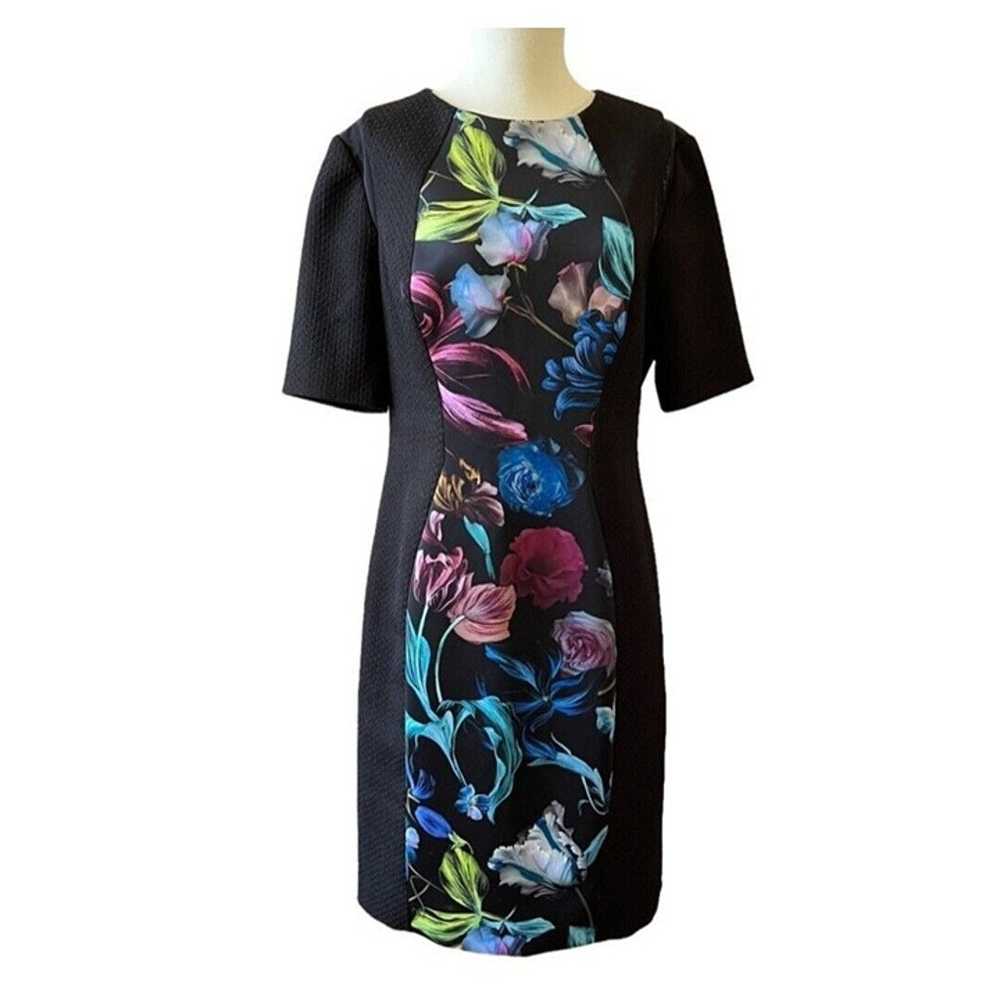 Ted Baker Abade Sheath Dress Black Floral Midnigh… - image 2