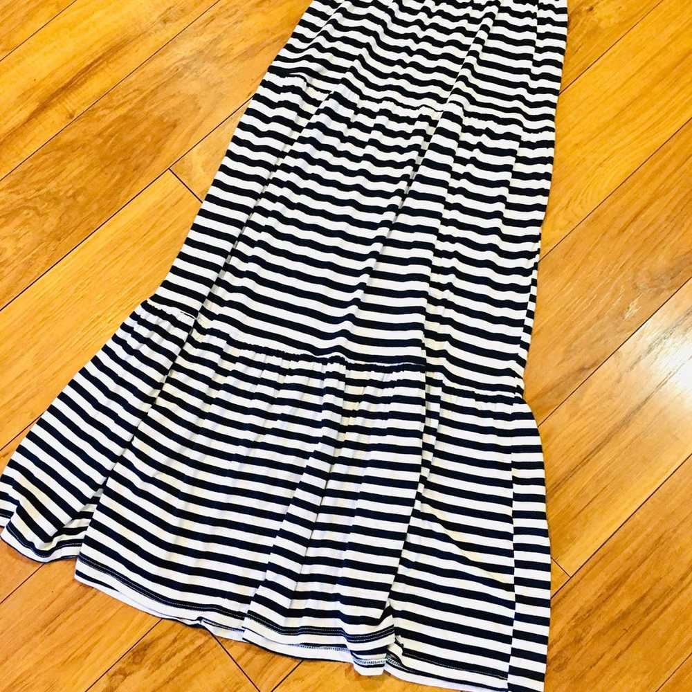 Striped beach maxi summer nautical sleeveless jer… - image 4