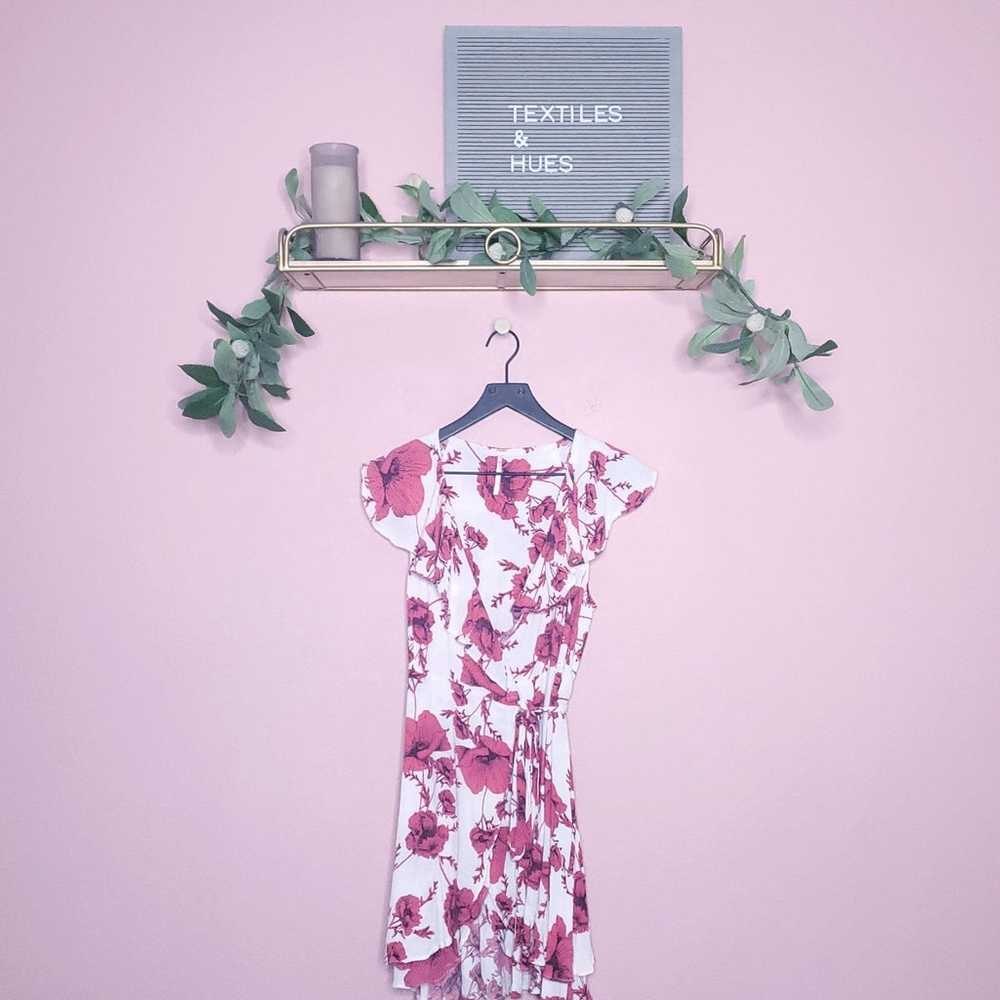 Free People French Quarter Floral Wrap Mini Dress - image 2