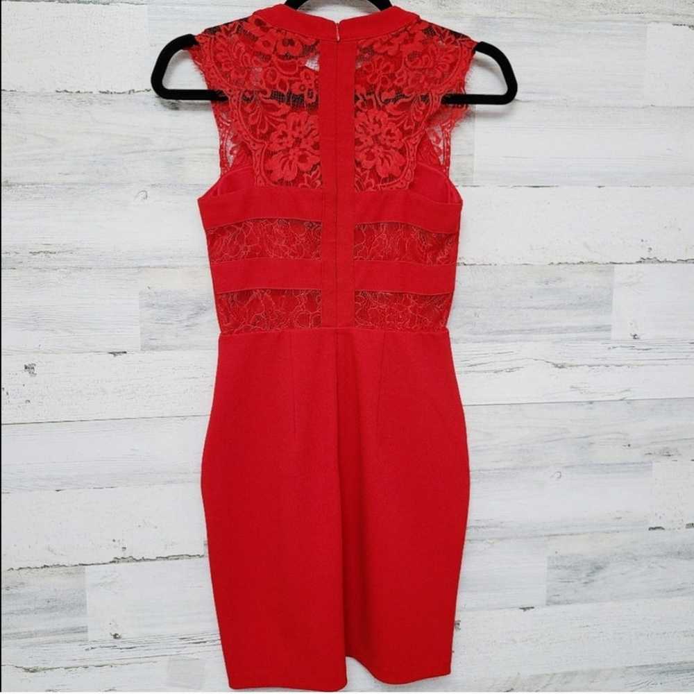 Express Red Strappy Open Lace Back Sleeveless She… - image 6