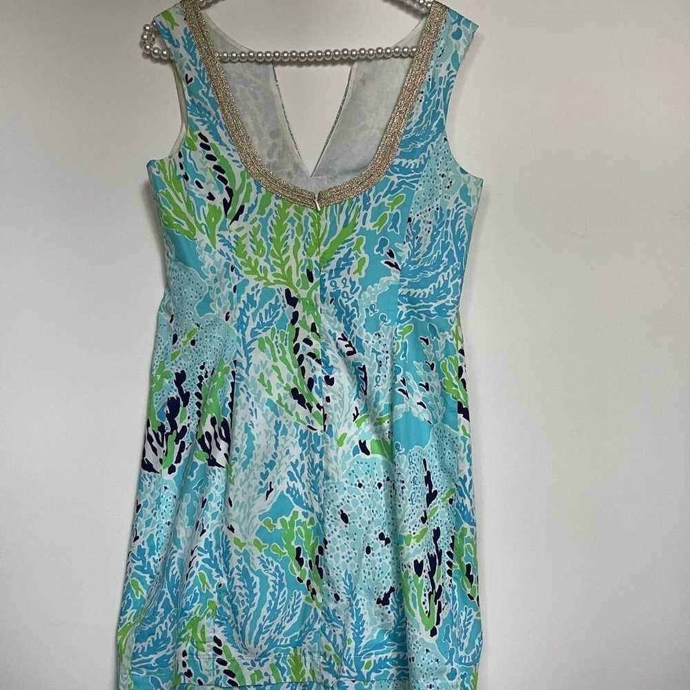 Lilly Pulitzer 2 Shift Sheath Dress Embroidery Co… - image 2
