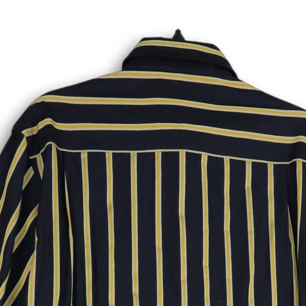 NWT Mens Multicolor Striped Long Sleeve Collared … - image 4