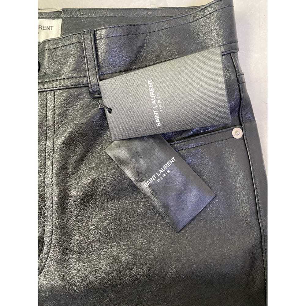 Saint Laurent Leather trousers - image 10