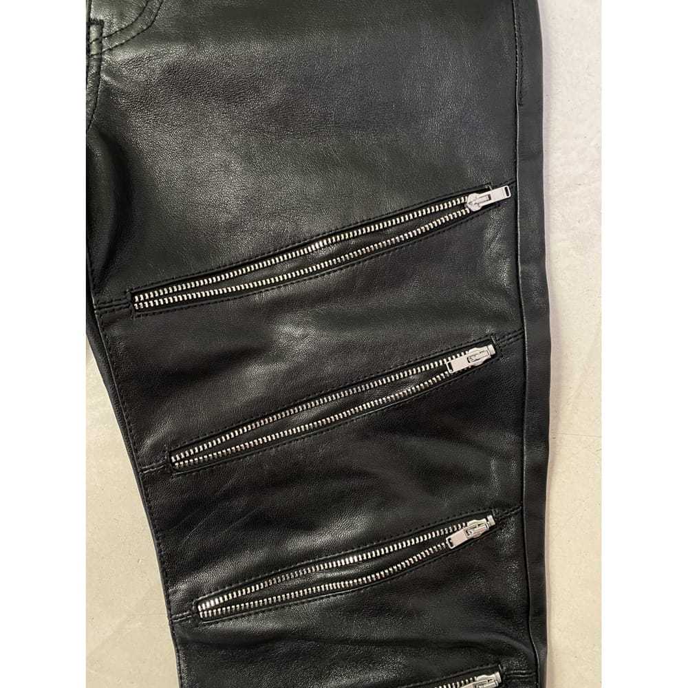 Saint Laurent Leather trousers - image 7