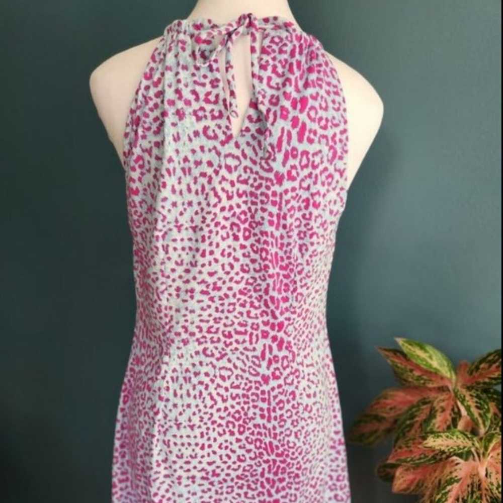 Pink and Blue Leopard Print Dress - image 3
