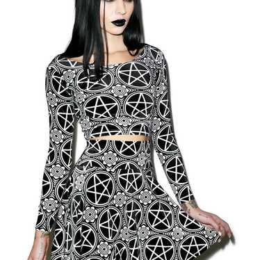 KILLSTAR Plus Size. Velvet dress. 4XL. New. Occult Gothic Symbols.  Halloween