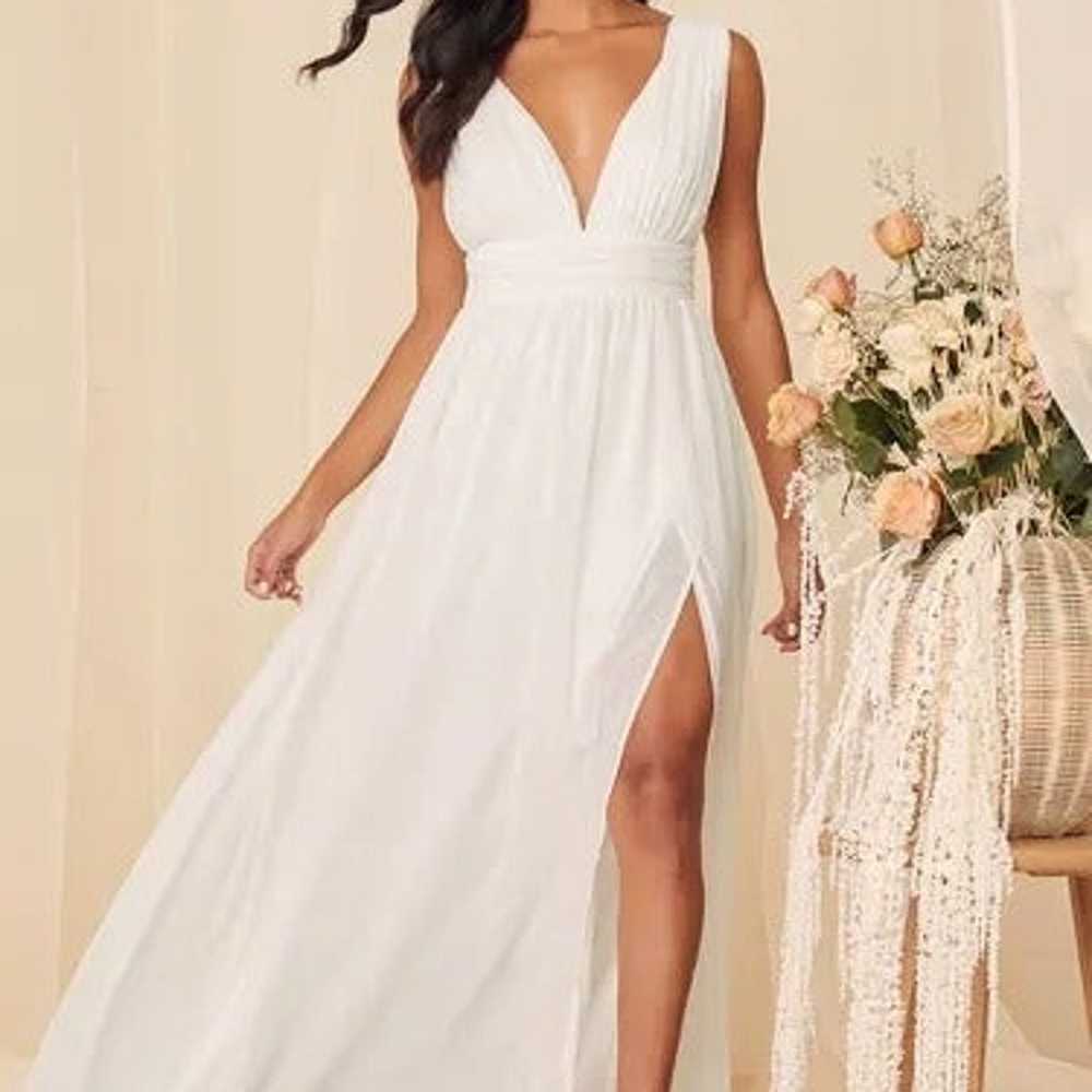 Heavenly Hues White Maxi Dress - image 1