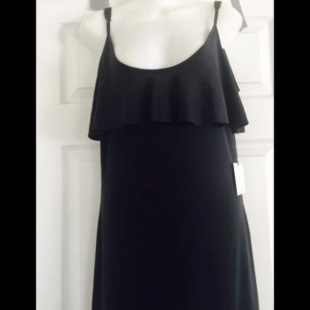 New Three Dots Cold Shoulder Ruffle Maxi Dress - image 6