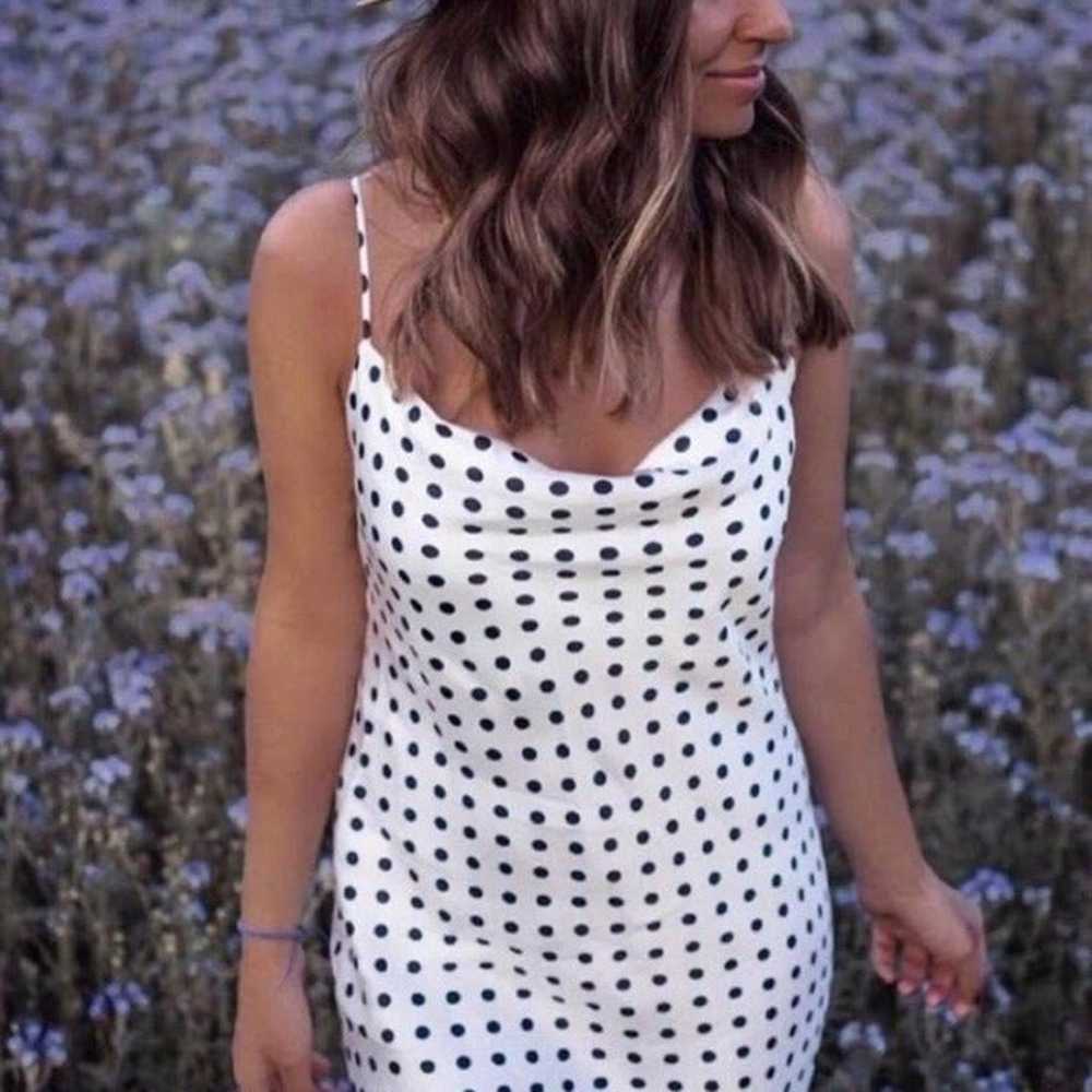 Zara Polka Dot Slip Dress - image 3