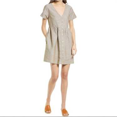 Madewell Linen Blend Dress