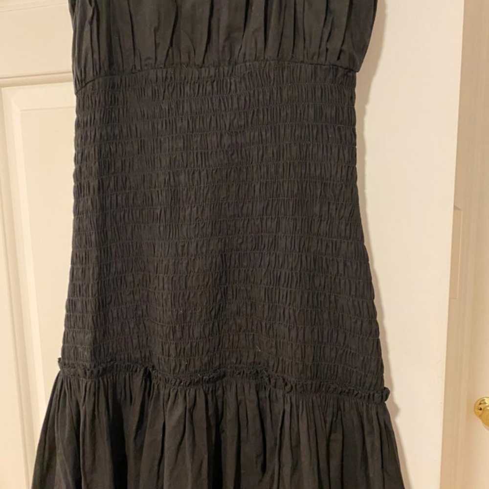 Black smocked maxi dress - image 12