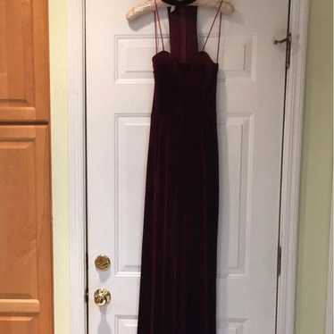 Velour Burgundy Jumpsuit size Small