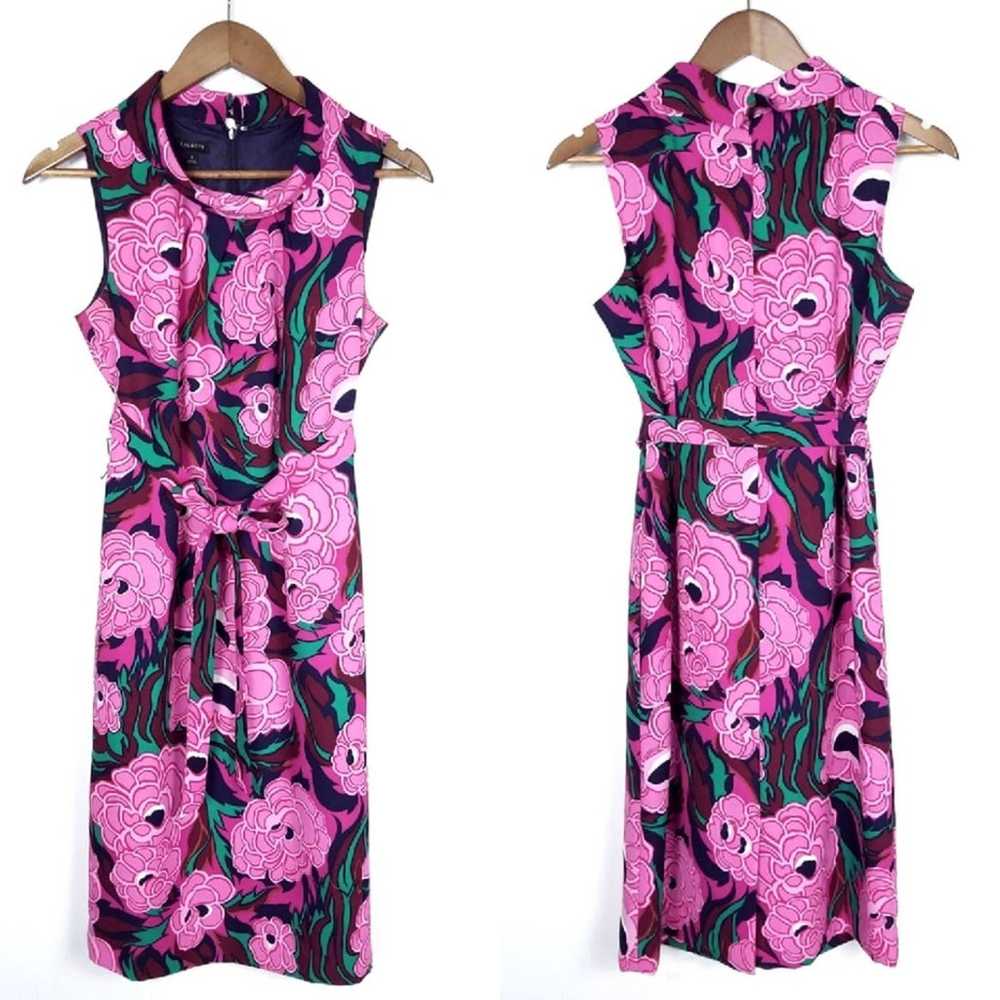 Talbots Pink Peony Floral Shift Dress - image 2